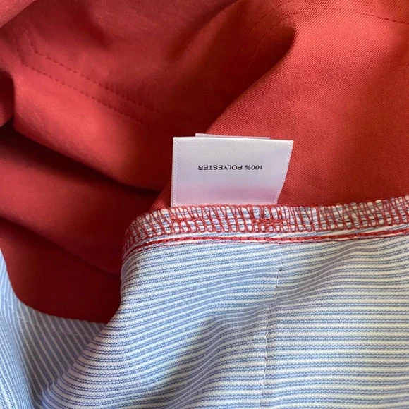 Peter Millar MenPerformance Pants 32x34 CRED‎ Coral Red Slim Fit NWT Golf